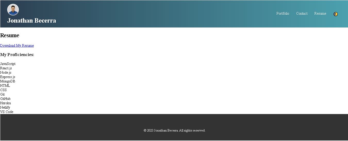 Resume Section